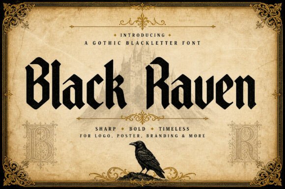Black Raven: Command Attention with Gothic Elegance