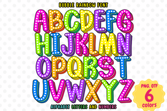 Bubble Rainbow: Infusing Joy and Color into Modern Typography