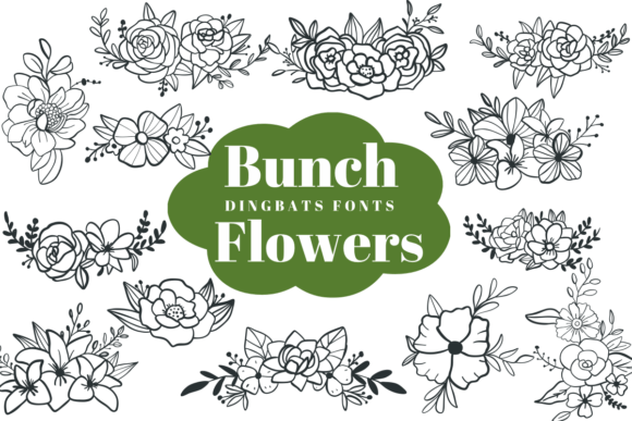 Bunch Flowers: A Creative Dingbats Font for Unique Designs