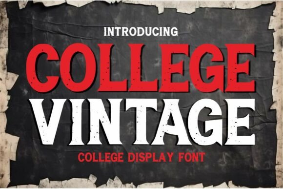 College Vintage: A Designer's Guide to This Bold Grunge Typeface