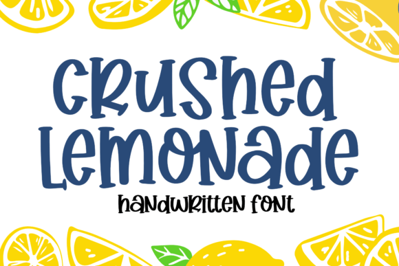 Crushed Lemonade: A Handwritten Font with a Bouncy Charm