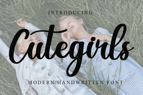 Cute Girls: A Cursive Font with Timeless Calligraphy Appeal