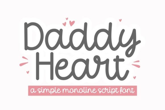 Daddy Heart: Crafting Connection with Hand-Sketched Style