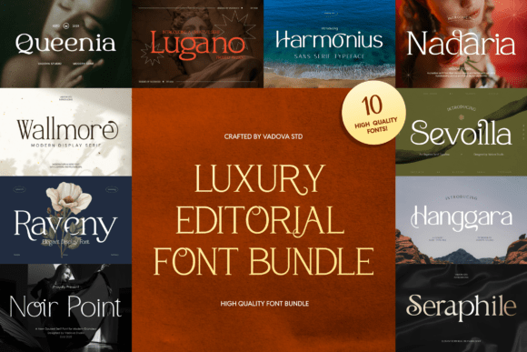 Elevate Your Projects with the Luxury Editorial Font Bundle