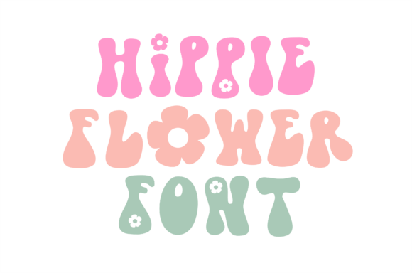 Hippie Flower: A Retro Display Font for Creative Projects