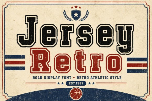 Jersey Retro: A Typeface for Bold, Athletic Branding