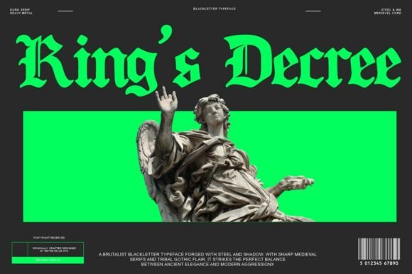 King's Decree: A Typeface with Royal Authority
