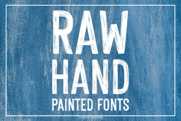 Raw Hand Painted: A Bold Condensed Brush Font for Authentic Design