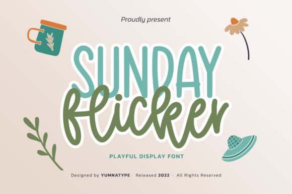 Sunday Flicker: A Handwritten Font with a Bright, Quirky Soul