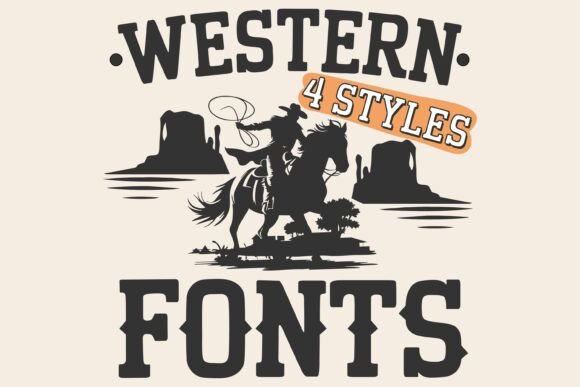 Unbridled Character: The Western Rodeo Font Bundle